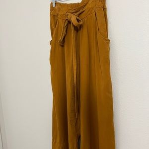 Free people vintage style tan wide pants